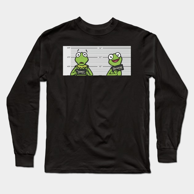 Froggy Mugshot Long Sleeve T-Shirt by Cam Garrity
